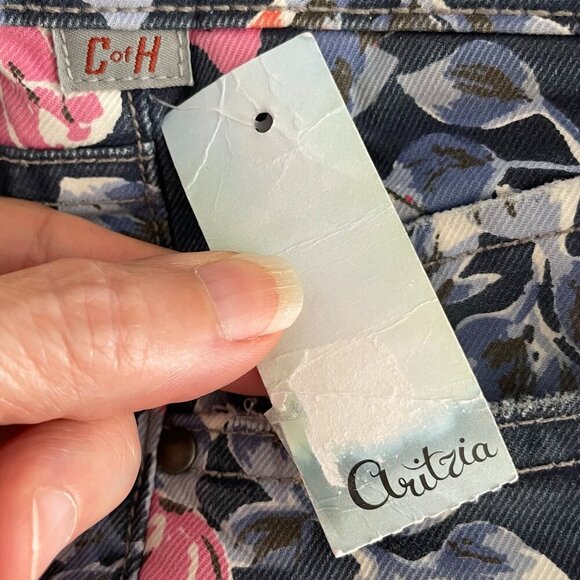 Aritzia Citizens of Humanity Mandy HiWaist Retro Slim RollUp Jeans Rose Navy 24 - Picture 13 of 16